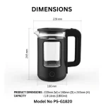 Glass Electric Kettle PS-G1820 - Image 2