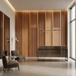 STC Innovative WPC Square Fluted Wall Panel Dark Teak WPS52 - Image 6