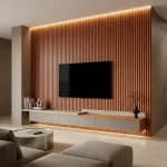 STC Innovative WPC Square Fluted Wall Panel Dark Teak WPS52 - Image 7