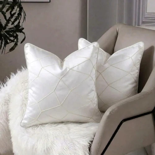Diamond Stitch Jacquard Cushion Cover