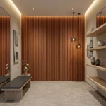 STC Innovative WPC Square Fluted Wall Panel Dark Teak WPS52 - Image 8