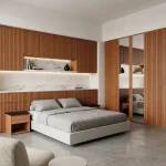 STC Innovative WPC Square Fluted Wall Panel Dark Teak WPS52 - Image 9