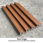 STC Innovative WPC Square Fluted Wall Panel Dark Teak WPS52 - Image 4