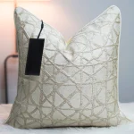 Champagne Diamond Lattice Cushion Cover - Image 3