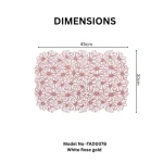 Floral Lace Rectangular Placemat - Image 3