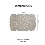 Floral Lace Rectangular Placemat - Image 4