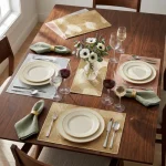 Floral Embossed Rectangular Placemat - Image 5