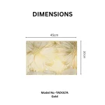 Floral Embossed Rectangular Placemat - Image 2