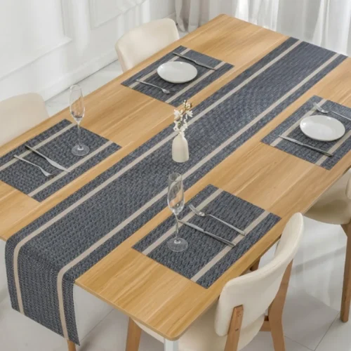 Grid Stripe Table Runner
