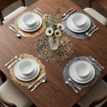 Round Floral Cutwork Placemat - Image 11