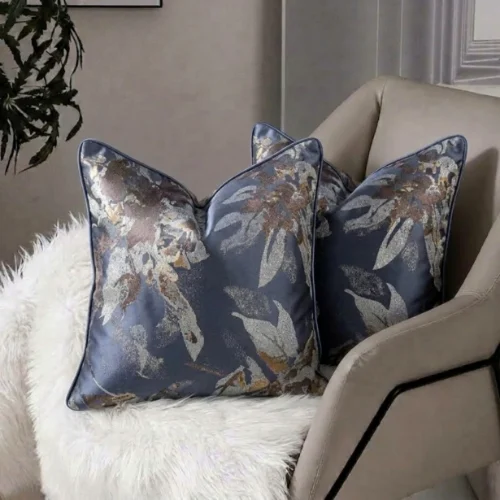 Smoke Abstract Jacquard Cushion Cover