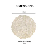 Round Floral Cutwork Placemat - Image 2