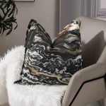 Midnight Mountain Jacquard Cushion Cover - Image 5