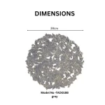 Round Floral Cutwork Placemat - Image 5