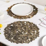 Round Floral Cutwork Placemat - Image 9