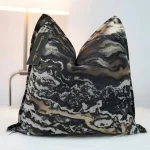 Midnight Mountain Jacquard Cushion Cover - Image 3