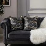 Midnight Mountain Jacquard Cushion Cover - Image 4