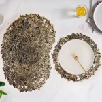 Round Floral Cutwork Placemat - Image 10