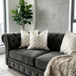 Ivory Diamond Trellis Cushion Cover - Image 4