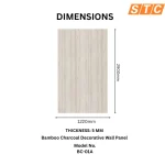 STC Luxurious Wood Finish Bamboo Charcoal Wall Sheet – Light Maple Wood BC-01A - Image 2