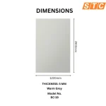 STC Luxurious Marble Finish Bamboo Charcoal Wall Sheet – Warm Grey BC-19 - Image 2