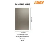 STC Luxurious Marble Finish Bamboo Charcoal Wall Sheet – Dusky Metallic Bronze BC-20 - Image 2