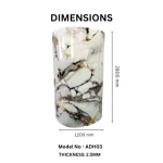 STC High Quality Wall Foam Marble Sticker ADH03 - Arctic Gold - Image 2