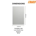 STC Luxurious Marble Finish Bamboo Charcoal Wall Sheet – Lunar Metallic Grey BC-21 - Image 2