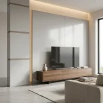 STC Luxurious Marble Finish Bamboo Charcoal Wall Sheet – Lunar Metallic Grey BC-21 - Image 4