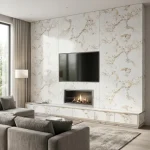 STC Luxurious Marble Finish Bamboo Charcoal Wall Sheet – Calacatta White Marble BC-22 - Image 4