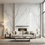 STC Luxurious Marble Finish Bamboo Charcoal Wall Sheet – Ivory White Marble BC-23 - Image 5
