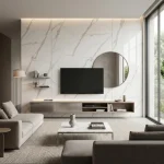 STC Luxurious Marble Finish Bamboo Charcoal Wall Sheet – Pearl White Marble BC-24 - Image 4