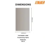 STC Luxurious Marble Finish Bamboo Charcoal Wall Sheet – Frosted Grey Fabric BC-27 - Image 2