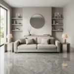 STC Luxurious Marble Finish Bamboo Charcoal Wall Sheet – Frosted Grey Fabric BC-27 - Image 4